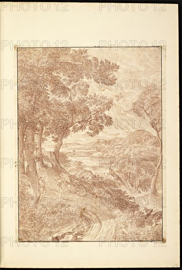 Catalogue raisonne et figure de ses tableaux, La Galerie Électorale de Düsseldorf, Pigage, Nicolas de, 1723-1796, Red crayon