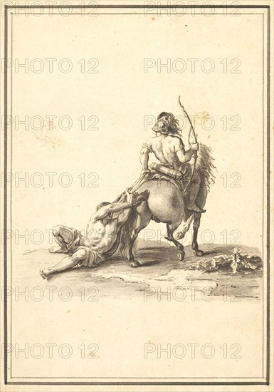 Tiré d'Alexandre et Porus, Drawings after the Battles of Alexander by Charles Le Brun, Le Brun, Charles, 1619-1690, Picart