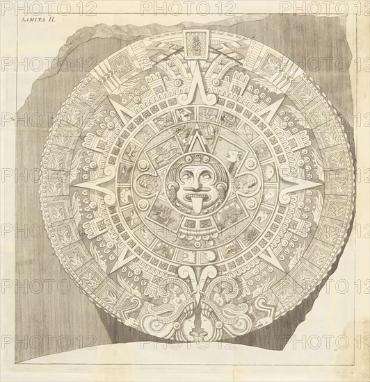 Plate 2, Descripción histórica y cronológica de las dos piedras que con ocasión del nuevo empedrado que se está formando