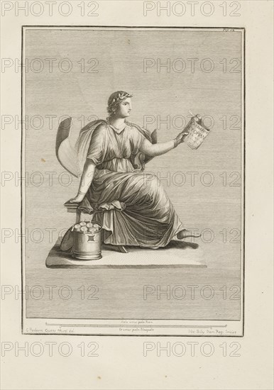 Page 13, vol. 2, Delle antichità di Ercolano, Paderni, Camillo, d. ca. 1770, Billy, Nicolo, fl. 1757-1792, Engraving, 1757-1792