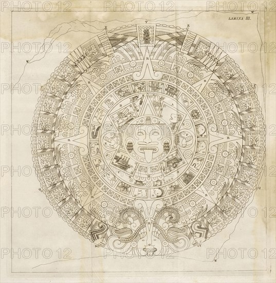 Plate 3, Descripción histórica y cronológica de las dos piedras que con ocasión del nuevo empedrado que se está formando