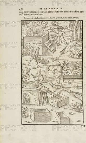 Page 460 Georgii Agricolae De re metallica: libri XII. Quibus officia, instrumenta, machinae, ac omnia deni, que, ad metallicam