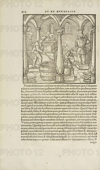 Page 454 Georgii Agricolae De re metallica: libri XII. Quibus officia, instrumenta, machinae, ac omnia deni, que, ad metallicam