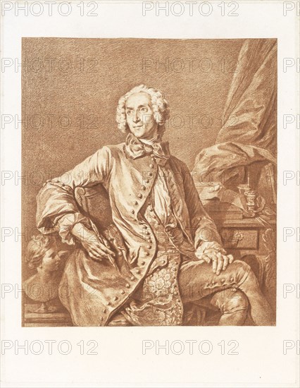 Self-portrait of the artist, Un artiste oublié: J. B. Massé, peintre de Louis XV, dessinateur, graveur, Massé, Jean Baptiste