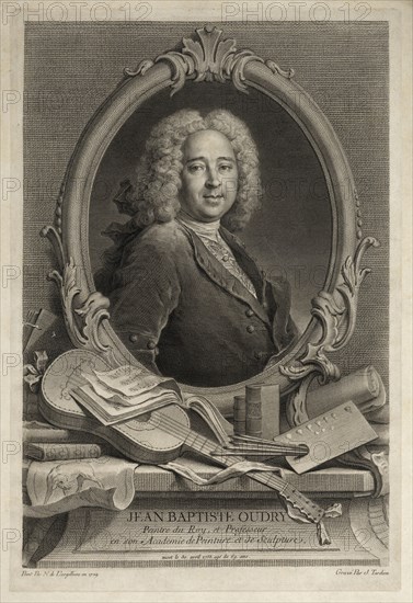 Jean Baptiste Oudry, Fables choisies, mises en vers, La Fontaine, Jean de, 1621-1695, Tardieu, Jacques-Nicolas, 1716-1791
