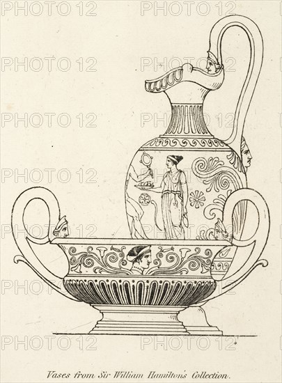 Plate 11. Vases from Sir William Hamilton's Collection, A collection of antique vases, altars, paterae, tripods, candelabra