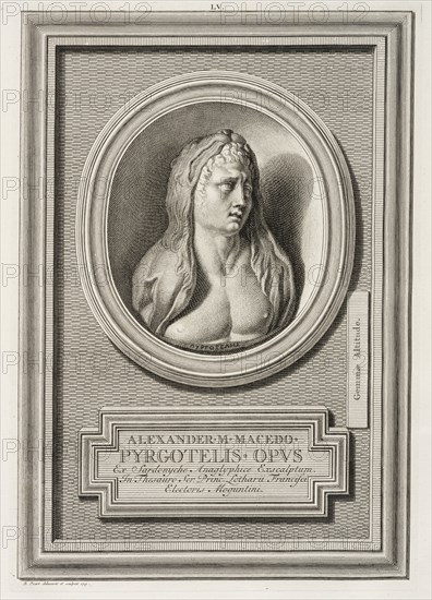 Alexander the Great of Macedonia, Pierres antiques gravées, sur lesquelles les graveurs ont mis leurs noms, Picart, Bernard