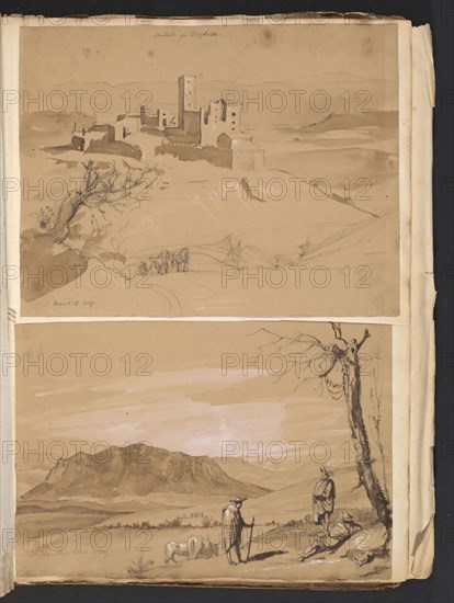 Sketches G. Hayter, Hayter, Sir George, 1792-1871, graphite, ink, watercolor, 1816