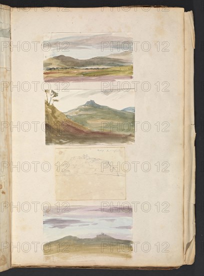 Sketches G. Hayter, Hayter, Sir George, 1792-1871, graphite, ink, watercolor, 1816