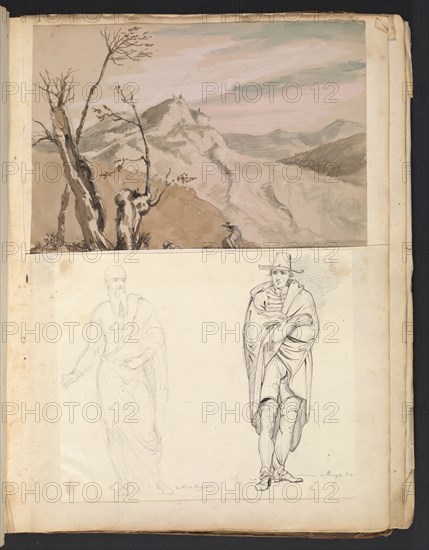 Sketches G. Hayter, Hayter, Sir George, 1792-1871, graphite, ink, watercolor, 1816