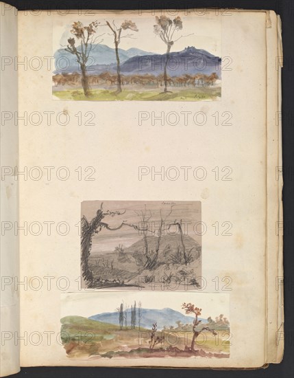 Sketches G. Hayter, Hayter, Sir George, 1792-1871, graphite, ink, watercolor, 1816