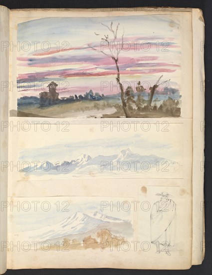 Sketches G. Hayter, Hayter, Sir George, 1792-1871, graphite, ink, watercolor, 1816