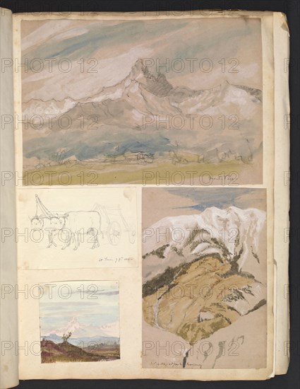 Sketches G. Hayter, Hayter, Sir George, 1792-1871, graphite, ink, watercolor, 1816