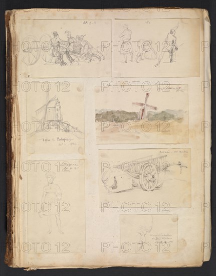 Sketches G. Hayter, Hayter, Sir George, 1792-1871, graphite, ink, watercolor, 1816