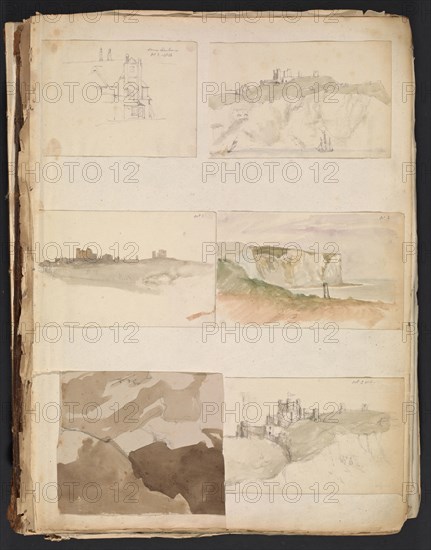 Sketches G. Hayter, Hayter, Sir George, 1792-1871, graphite, ink, watercolor, 1816