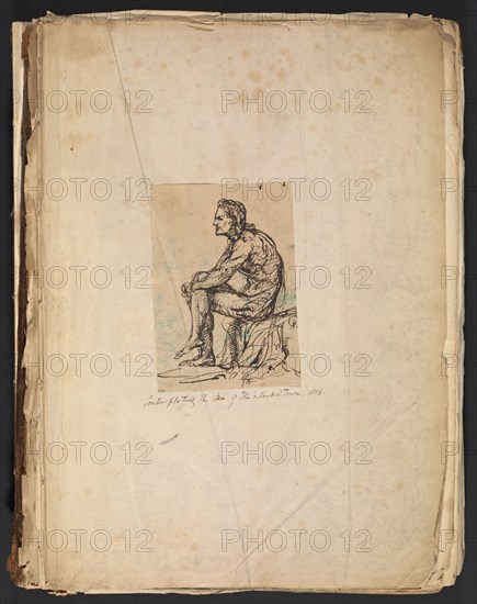 Sketches G. Hayter, Hayter, Sir George, 1792-1871, graphite, ink, watercolor, 1816