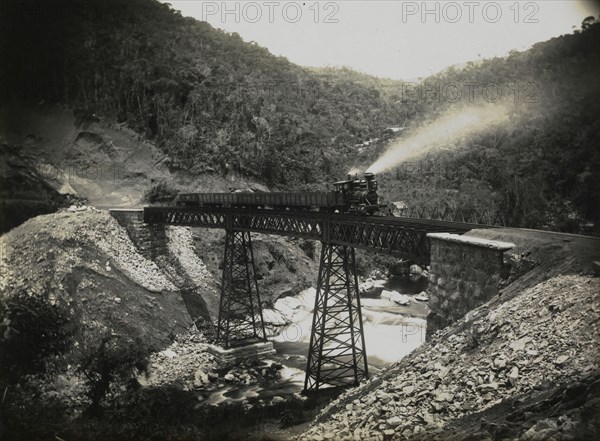 Bridge entering Petropolis, collection of photograph of nineteenth-century Brazil, Ferrez, Marc, 1843-1923, ca. 1882