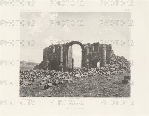 Djerash, Voyage d'exploration à la mer Morte, à Petra, et sur la rive gauche du Jourdain, Albert, Honoré Paul Joseph d', duc de