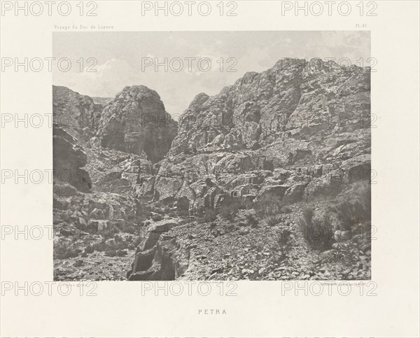 Petra, Voyage d'exploration à la mer Morte, à Petra, et sur la rive gauche du Jourdain, Albert, Honoré Paul Joseph d', duc de