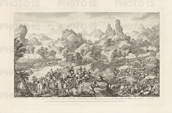 Second Combat entre PAN-TI et Ta-OUA-TSI, Conquêtes de l'empereur de la Chine, China, Helman, Isidore-Stanislas, 1743-1809