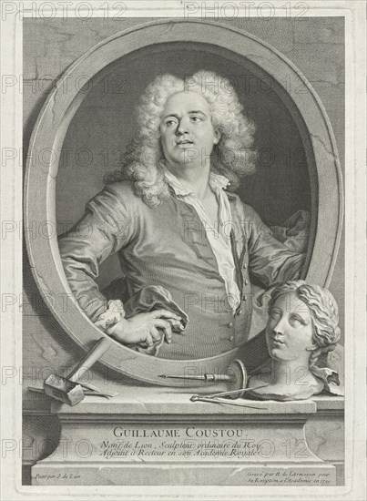 Guillaume Coustou, Larmessin, Nicolas de, 1684-1755, ca. 1730