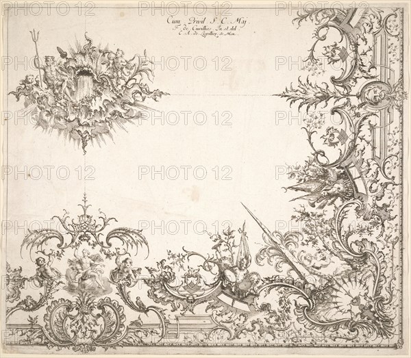 Ornament prints collection, Cuvillies, François d. Aeltere, 1695-1768, ca. 1740