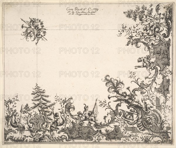 Ornament prints collection, Cuvillies, François d. Aeltere, 1695-1768, ca. 1740