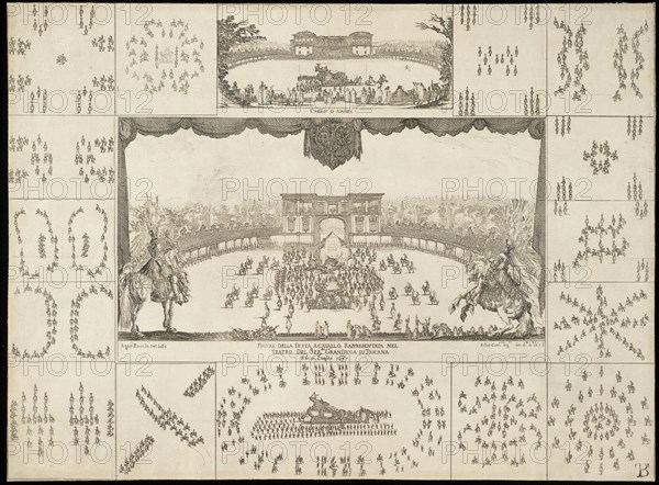 Figure della festa a cavallo, rappresentata nel teatro del ser.mo granduca di Toscana il di. 15, luglio 1637, Italian theater