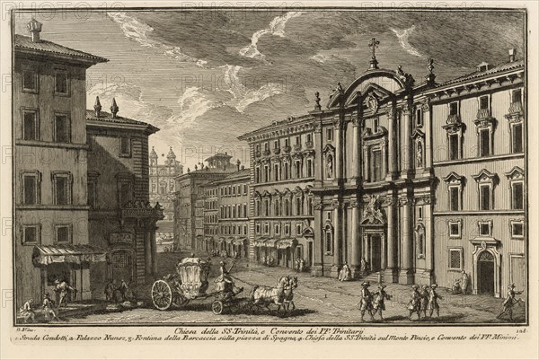 Chiesa della SS. Trinità, e Convento dei PP. Trinitarÿ, Delle magnificenze di Roma antica e moderna, Vasi, Giuseppe, 1710-1782