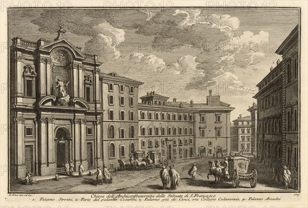 Chiesa dell' Archiconfraternita delle Stimate di S. Francesco, Delle magnificenze di Roma antica e moderna, Vasi, Giuseppe, 1710