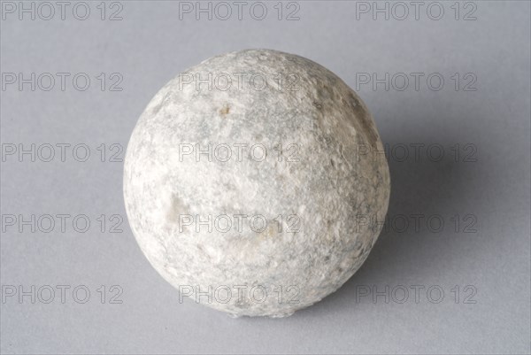 Stone sphere, marble of gray natural stone, marble toy relaxant soil find natural stone stone 3.5 ground archeology import child
