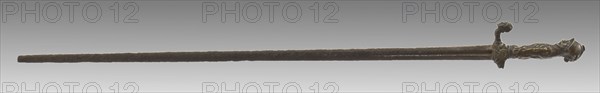 Dutch ornamental dances with cast bronze hilt, jewel sword sword weapon weapon soil find wrought iron bronze metal total, h 2.5