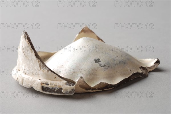 Fragment of soil, stand ring and wall of (waffle?) Cup, drinking glass drinking utensils tableware holder soil find glass, free