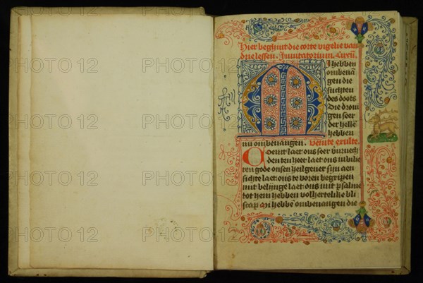 Masters of the Delftse Halve Figuren, Prayers and Book of Hours, with Here the corte vigil of three lessons, book of hours book