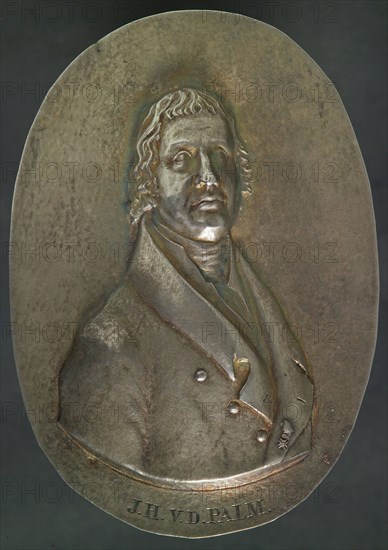 Johannes Cornelis Schouten, Unilaterally driven oval plaque medal by Johannes Hendricus van der Palm, plaque medal penning