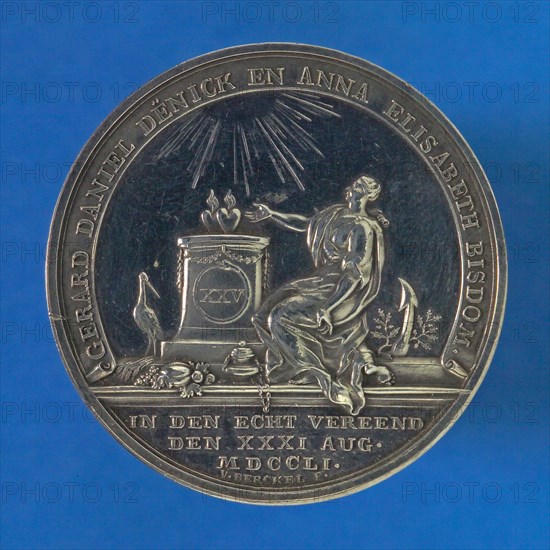 Theodoor Victor van Berckel (Den Bosch 1739 - Den Bosch 1808), Medal on the 25th wedding anniversary of Gerard Daniël Denick