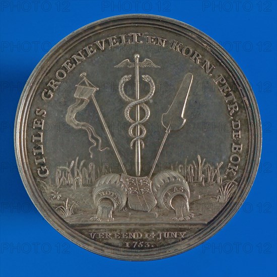 Medal at the golden wedding of Gilles Groenevelt (Rotterdam 1730 - Elsenburg 1805) and Kornelia Petronella de Bok, Rotterdam