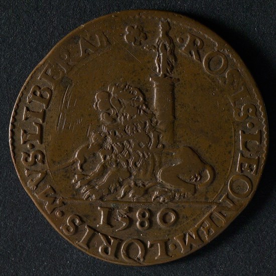 Medal on the redemption of the Inquisition, jeton utility medal medal exchange buyer, the Spanish King offers the Dutch lion