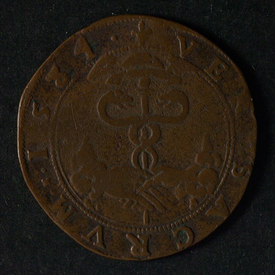 Medal on the reconciliation of the southern Dutch cities with Parma and the reintroduction of the Roman Catholic religion, jeton