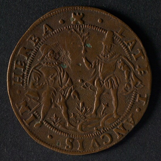 Medal on the unsuccessful peace negotiations through the mediation of the German emperor, jeton utility medal medal exchange