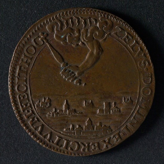 Medal on the conquest of Steenwijk, Ootmarsum and Coevorden, jeton utility medal medal exchange buyer, above three regained