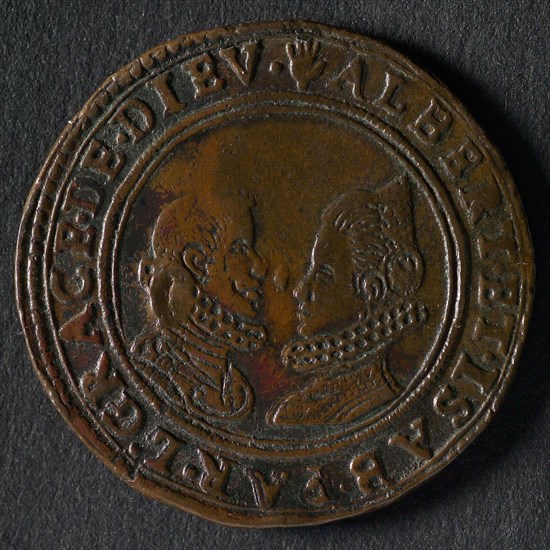 medal Albertus and Isabella, jeton utility medal medal exchange buyer, busts Albertus and Isabella employed legend: ALBERT. ET