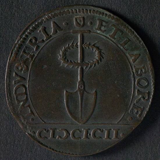 Calculation fee on the intake of Grave by Prince Maurits, jeton user token medal exchange buyer, man light millstone