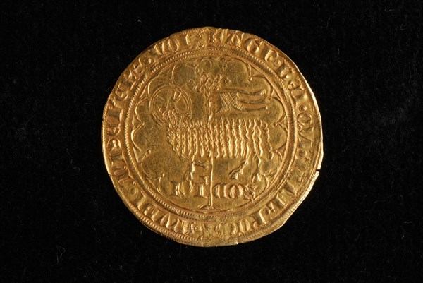 Dutch double lamb, double lam currency money swap gold, 4,585 grams Holland Floris V, AGN. DEI. QVI. TOLL. PCCA. MVDI. MISERERE