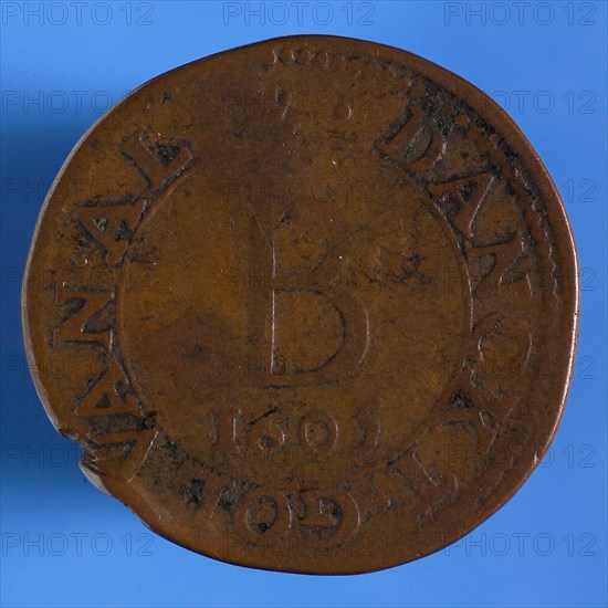 Medal Antwerp, arm medal medal exchange copper, d 0,1 woodpenning from Antwerp with capital letter of bread with smooth