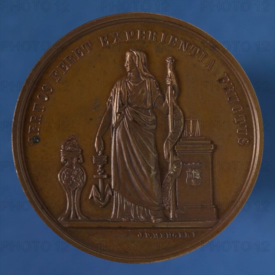 J.P. Menger, Medal at the Centenary of the Bataafsch Society for Experimental Philosophy in Rotterdam, medallion medals bronze