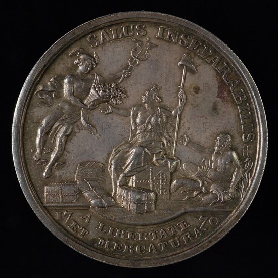 design: Theodoor Victor van Berckel (Den Bosch 1739 - Den Bosch 1808), Medal with city weapon of Rotterdam, tooling medal penny