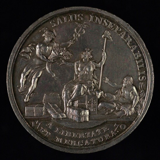 design: Theodoor Victor van Berckel (Den Bosch 1739 - Den Bosch 1808), Medal with city weapon of Rotterdam, Toolkit penny