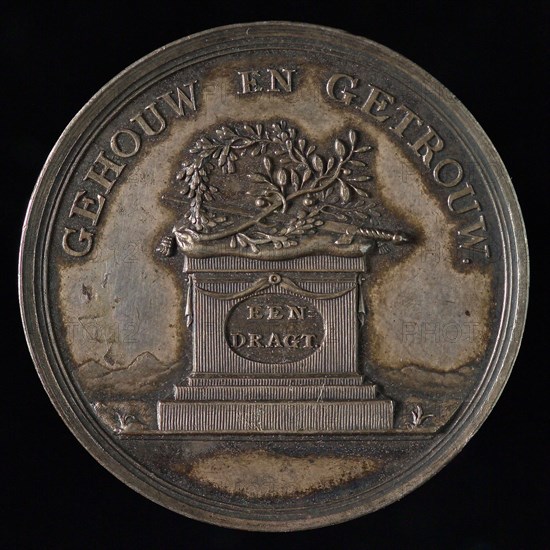 Medal on the preserved peace in the city of Rotterdam, penning footage silver, Weapon of Rotterdam between S and C, Senatu