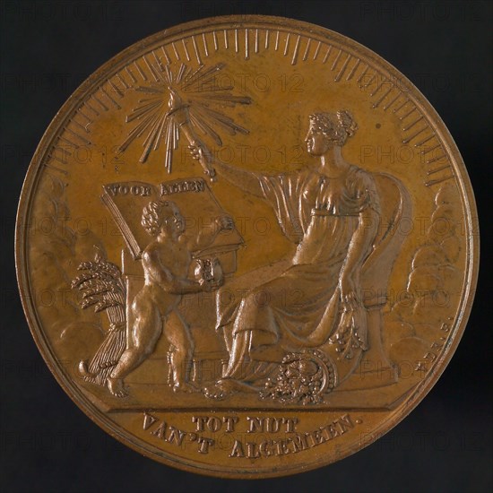 D. van der Kellen, Medal on the 50th anniversary of the Society to Nut of General, medallions bronze bronze 3,5, the Society